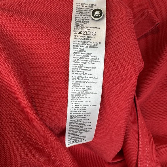 Tommy Bahama Men's MLB Washington Nationals Golf Athletic Polo Red Men's Size L - Picture 8 of 8